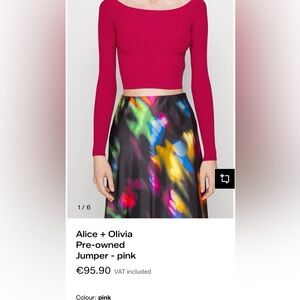 Alice + Olivia Vibrant Pink Sweater